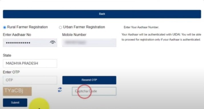 New Farmer Registration